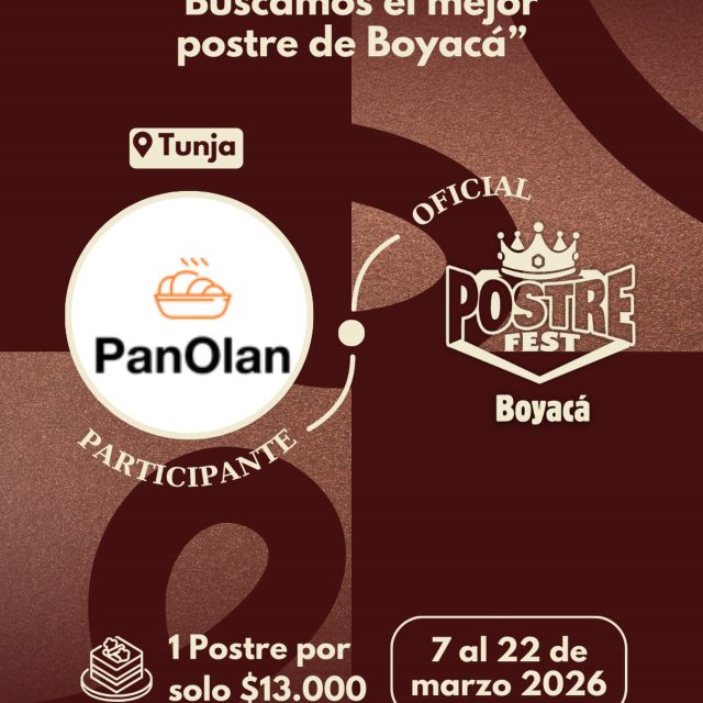 Participante Oficial Postre Fest Boyacá 2026 👑 PanOlan Premium Bakery📍Tunja @panolanpremiumbakery 🤩 Prepárate para probar su Postre del 7 al 22 de marzo por solo $13.000 pesos en el lugar.
.
Organiza: @lasupersona
.
#boyaca #postrefest #lasupersona #postres