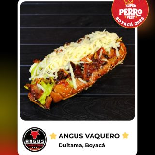 ✨Campeón del Super Perro Fest Boyacá 2025 🌭 Felicitamos a Angus Choricería, creador de “Angus Vaquero” una propuesta que conquistó al jurado con por su sabor y autenticidad. Gracias por ser parte de esta edición 👏🏼 
.
#duitama #superperrofest #perrofest #boyaca
