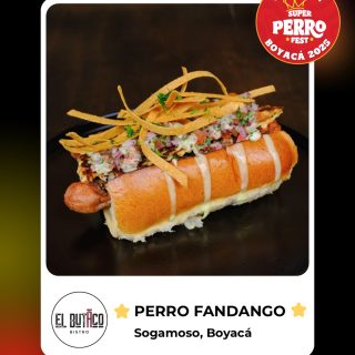 ✨Ganador del Super Perro Fest Boyacá 2025 🌭 Felicitamos a El Butaco Bistro, creador de “Perro Fandango” una propuesta que destacó por su versatilidad. Gracias por ser parte de esta edición 👏🏼 
.
#sogamoso #superperrofest #perrofest #boyaca