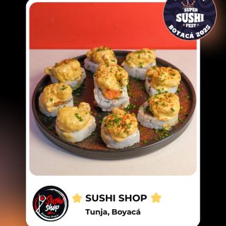 ✨Ganador del Super Sushi Fest Boyacá 2025 🍣 Felicitamos a Sushi Shop, creador de una propuesta que destacó por su tamaño y sabor. Gracias por ser parte de esta edición 👏🏼 
.
#tunja #supersushifest #sushifest #boyaca