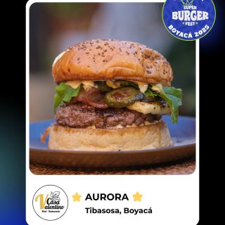 ✨Ganador del Super Burger Fest Boyacá 2025 🍕 Felicitamos a Casa Valentino, creador de: “Aurora” una propuesta que destacó por el uso de ingredientes de la región y su sabor. Gracias por ser parte de esta edición 👏🏼 
.
#tibasosa #superburgerfest #burgerfest #boyaca